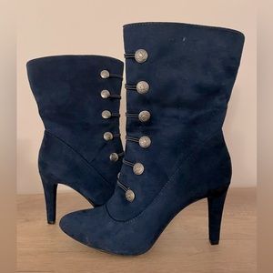 Rialto Blue Suede Vintage Boots
